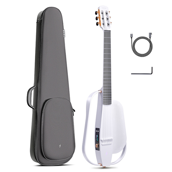 Enya NEXG 2N CL WH Beyaz Renk Elektro Klasik Gitar